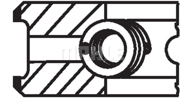 Pierścienie tłokowe MAHLE 209 53 N0