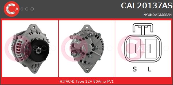 Alternator CASCO CAL20137AS