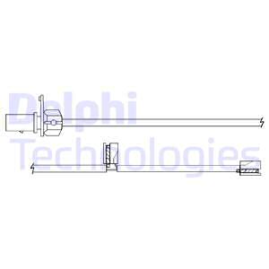 Czujnik zużycia klocków DELPHI LZ0283