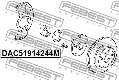 Łożysko koła FEBEST DAC51914244M