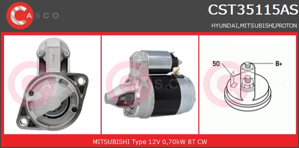 Rozrusznik CASCO CST35115AS