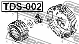 Koło pasowe wału korbowego FEBEST TDS-002