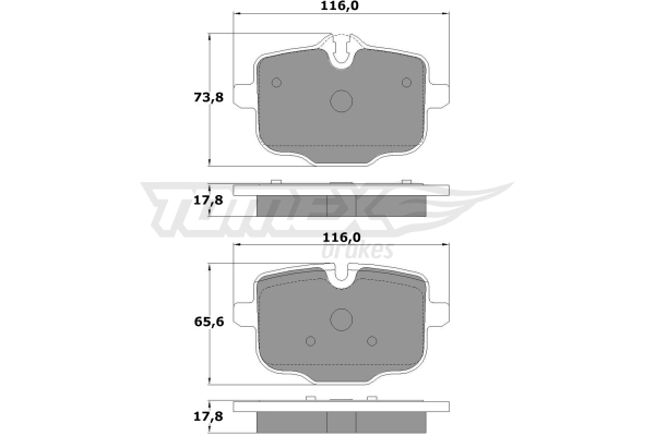 Klocki hamulcowe TOMEX BRAKES TX 17-36