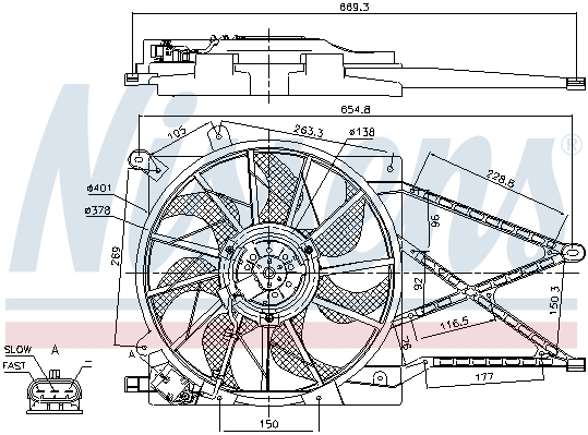 Wentylator NISSENS 85179