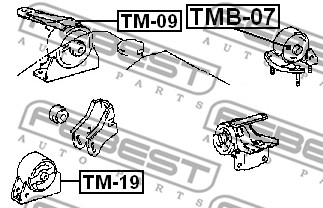 Poduszka silnika FEBEST TMB-07