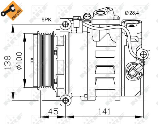 Kompresor klimatyzacji NRF 32256