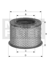 Filtr powietrza MANN-FILTER C 2375