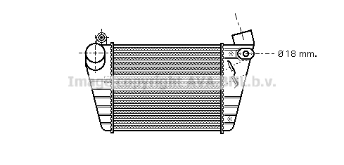Chłodnica powietrza intercooler AVA QUALITY COOLING AI4185