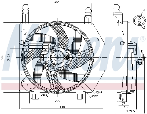 Wentylator NISSENS 85172