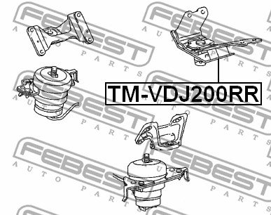 Poduszka silnika FEBEST TM-VDJ200RR