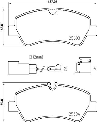 Klocki hamulcowe BREMBO P 24 187