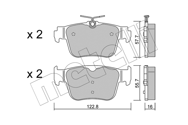Klocki hamulcowe METELLI 22-1317-0
