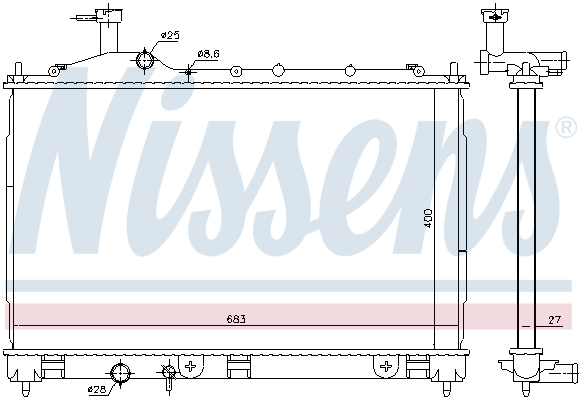 Chłodnica NISSENS 606181