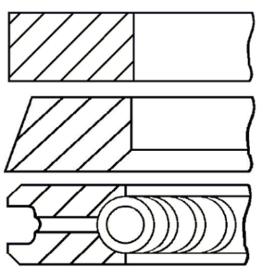 Pierścienie tłokowe GOETZE ENGINE 08-105000-00