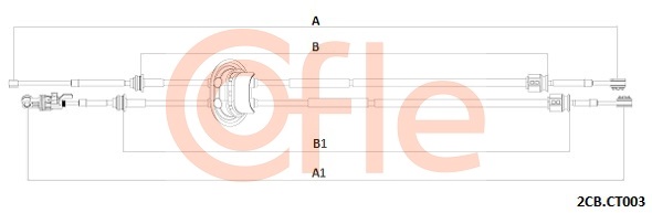 Linka dźwigni zmiany biegów COFLE 92.2CB.CT003