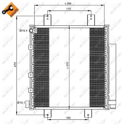 Skraplacz klimatyzacji NRF 35856