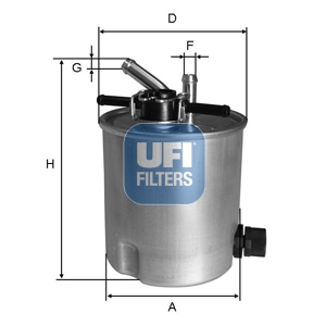 Filtr paliwa UFI 55.394.00
