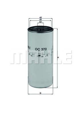 Filtr oleju MAHLE OC 370