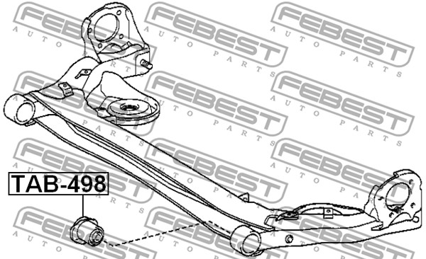 Łożyskowanie  korpusu osi FEBEST TAB-498
