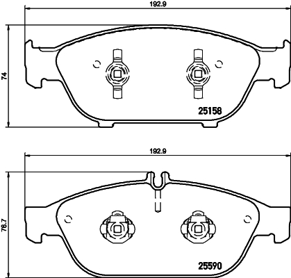 Klocki hamulcowe HELLA 8DB 355 020-681