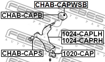 Tuleja wahacza FEBEST CHAB-CAPB