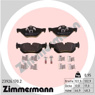 Klocki hamulcowe ZIMMERMANN 23926.170.2