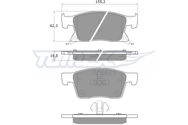 Klocki hamulcowe TOMEX BRAKES TX 17-87