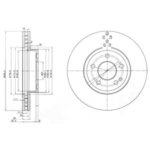 Tarcza hamulcowa DELPHI BG3838