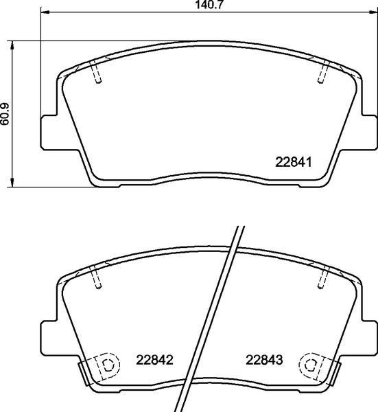 Klocki hamulcowe BREMBO P 30 108