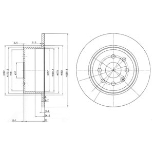 Tarcza hamulcowa DELPHI BG2637