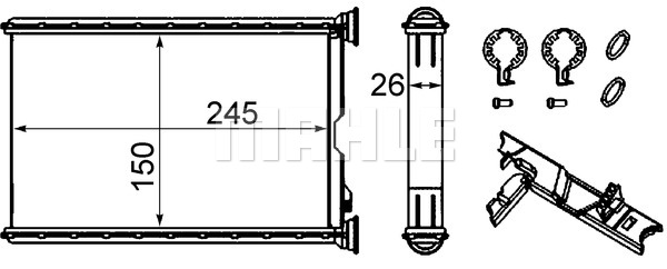 Nagrzewnica MAHLE AH 242 000S