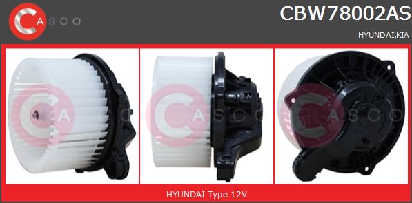 Wentylator wnętrza CASCO CBW78002AS