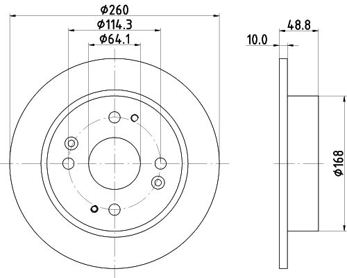 Tarcza hamulcowa HELLA PAGID 8DD 355 105-311