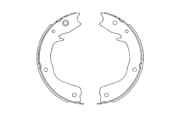 Zestaw szczęk hamulcowych KAVO PARTS KBS-6413