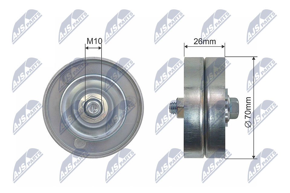 Rolka napinacza,pasek klinowy NTY RNK-BM-037
