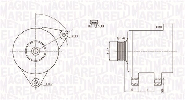 Alternator MAGNETI MARELLI 063731569010