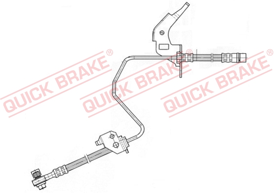 Przewód hamulcowy elastyczny QUICK BRAKE 59.960X