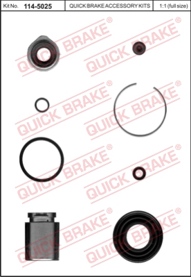Zestaw naprawczy zacisku hamulcowego QUICK BRAKE 114-5025