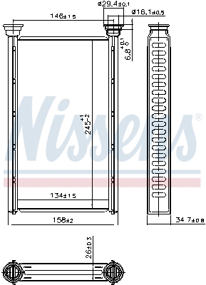 Nagrzewnica NISSENS 707209