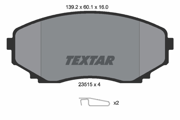 Klocki hamulcowe TEXTAR 2351501