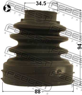 Zestaw osłon FEBEST 2115-CA220RHT