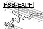 Guma stabilizatora FEBEST FSB-EXPF