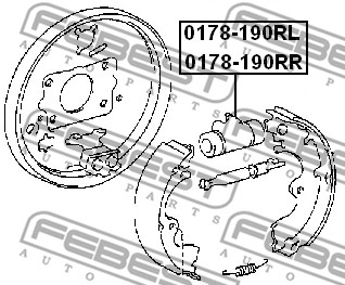 Cylinderek FEBEST 0178-190RL