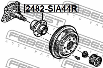 Piasta koła FEBEST 2482-SIA44R