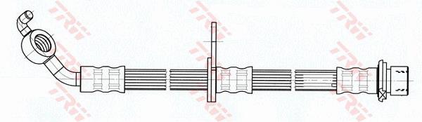 Przewód hamulcowy elastyczny TRW PHD929