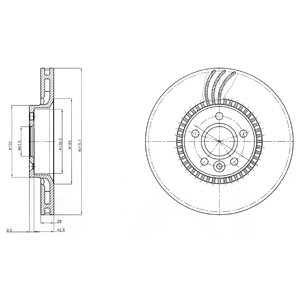 Tarcza hamulcowa DELPHI BG4123