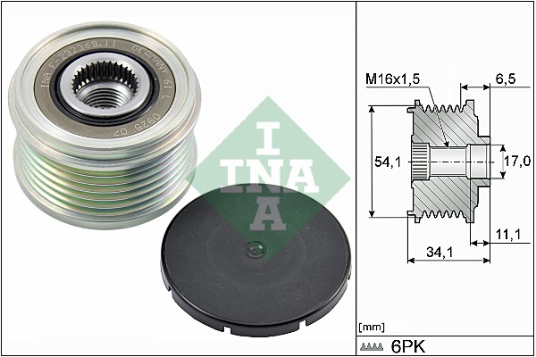 Sprzęgło alternatora INA 535 0179 10