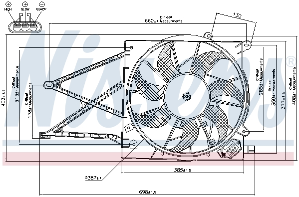 Wentylator NISSENS 85176