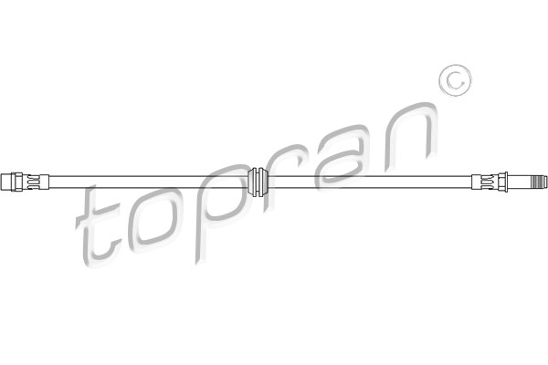 Przewód hamulcowy elastyczny TOPRAN 500 756