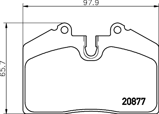 Klocki hamulcowe HELLA 8DB 355 006-351